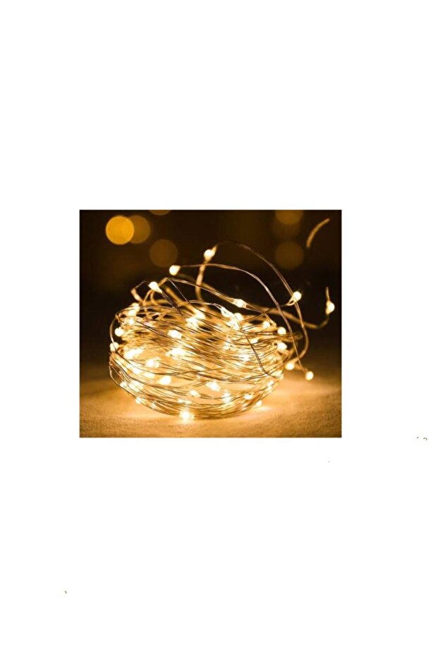 ELYSORA Yılbaşı Çam Ağacı Set Gümüş Paket 120 Cm Ağaç 26 Parça Süs Led Işık Simli Şerit Süsü