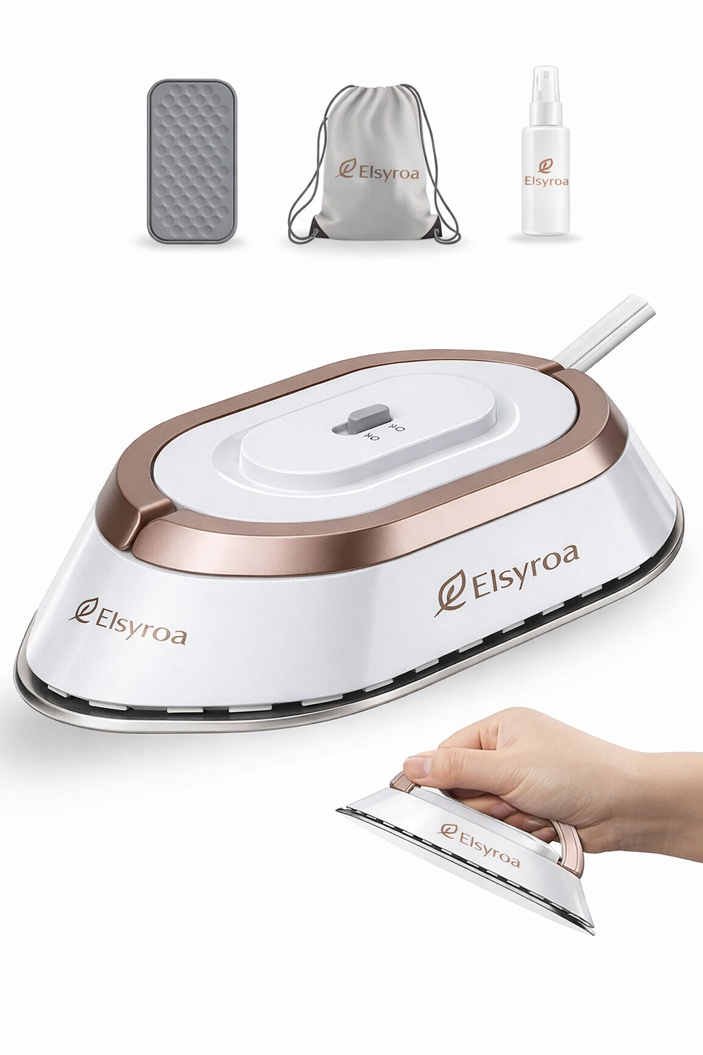 Elsyroa El Tipi Buharlı Ütü – Taşınabilir, Hızlı Kırışıklık Giderici