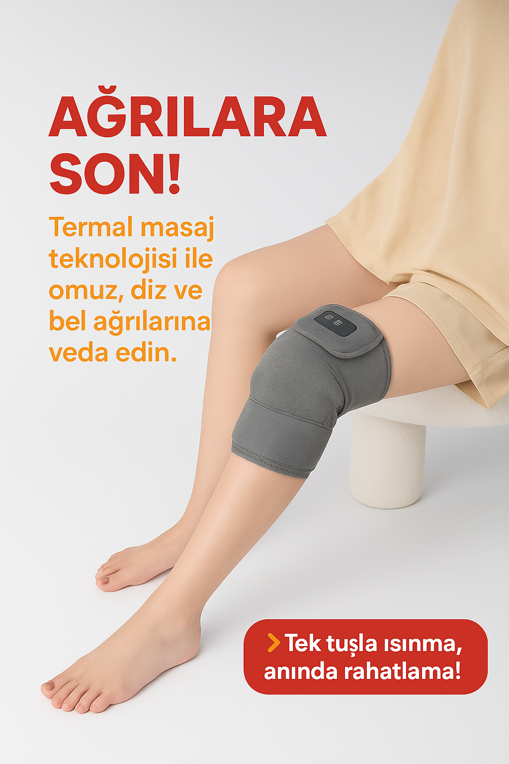 Yeni nesil şarjlı termal kızıl ötesi ısıtma sistemli diz kol omuz ısıtmalı masaj aleti