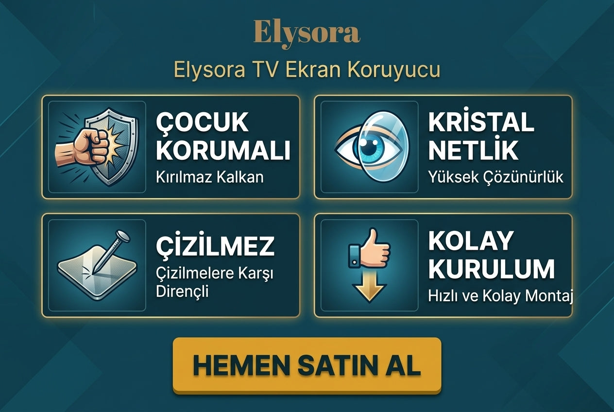 Elysora™ Premium Akrilik TV Ekran Koruyucu