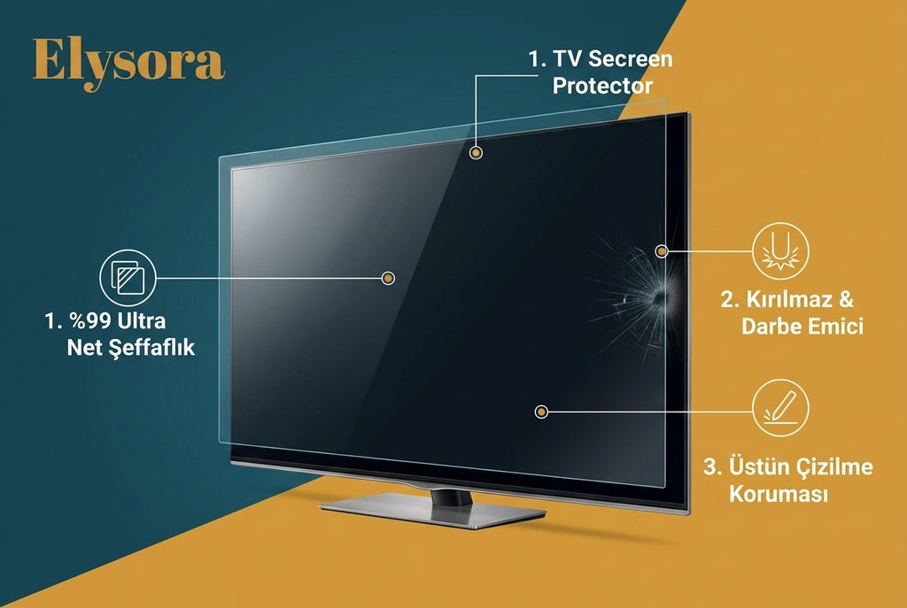 Elysora™ Premium Akrilik TV Ekran Koruyucu